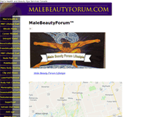 Tablet Screenshot of malebeautyforum.com